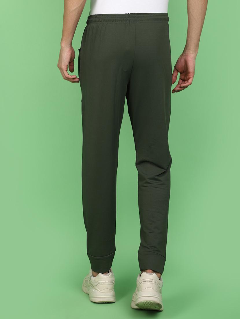 men solid olive green jogger - 20957479 - Standard Image - 3