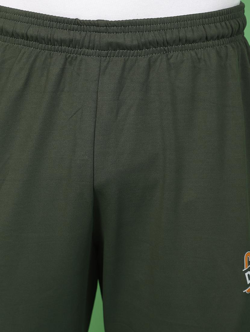 men solid olive green jogger - 20957479 - Standard Image - 5