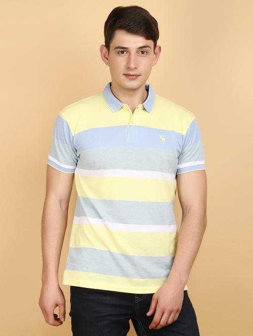 men multi colored regular fit polo t-shirt - 20957513 - Standard Image - 0