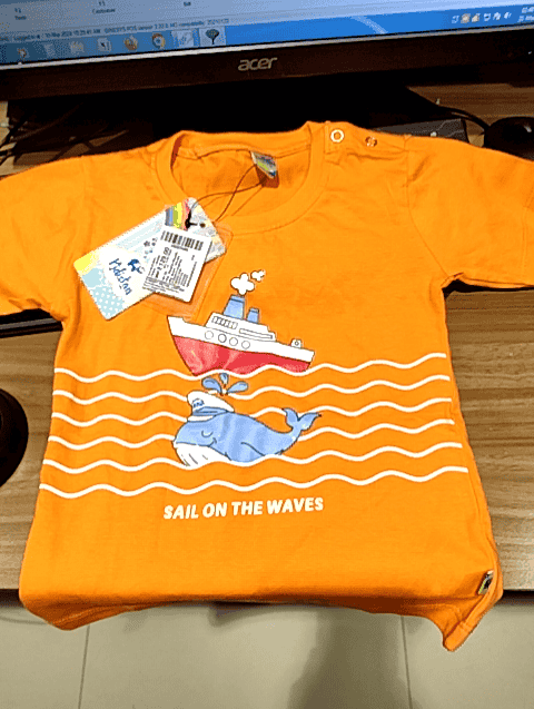 orange cotton single jersey tshirt - 20957523 - Standard Image - 0