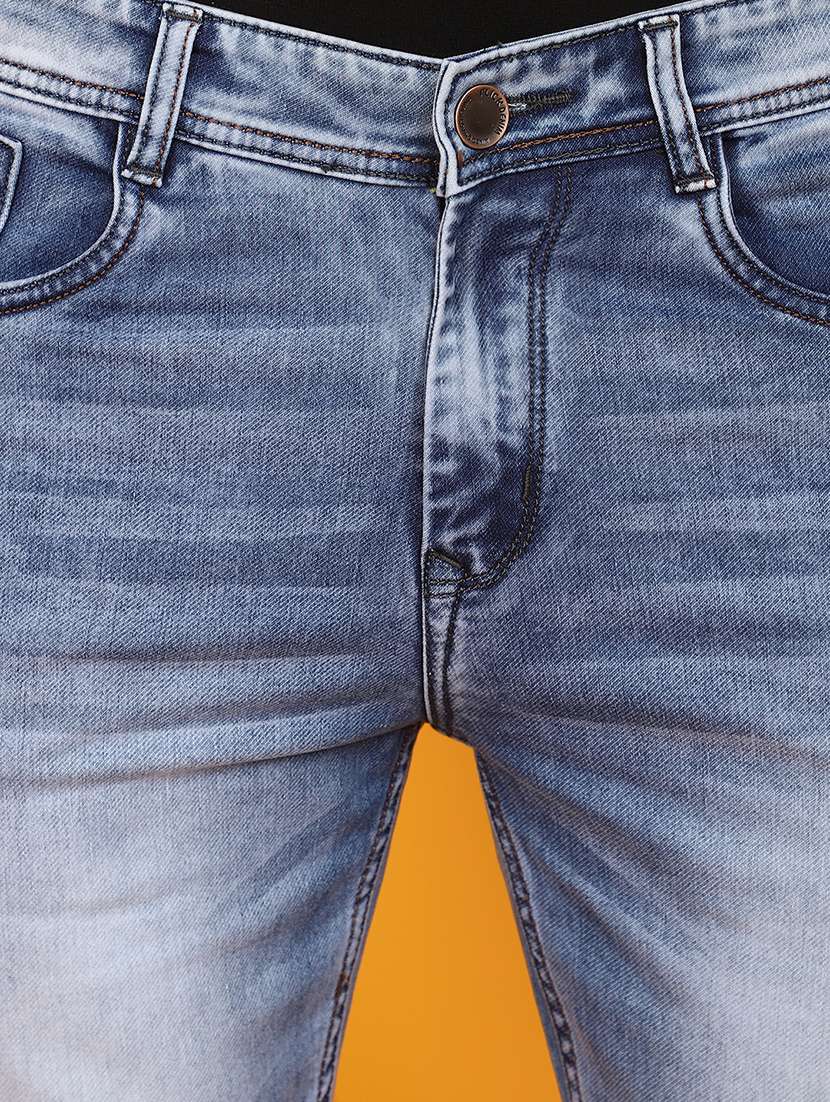 men mid rise washed denim jeans - 20957548 -  Standard Image - 3