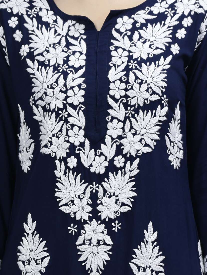 women three quarter sleeve straight kurta - 20957592 -  Standard Image - 5