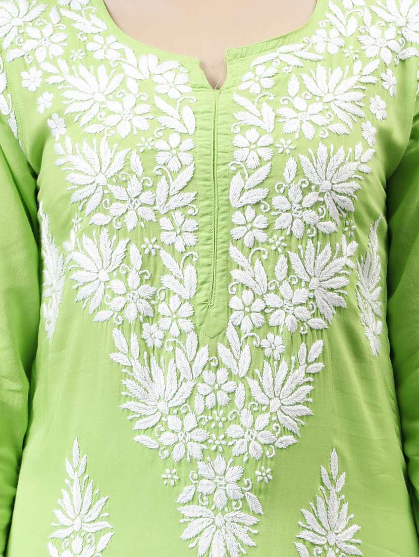 women three quarter sleeve straight kurta - 20957593 -  Standard Image - 5