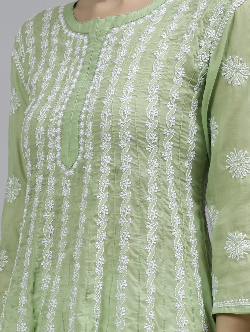 women three quarter sleeve anarkali kurta - 20957612 - Standard Image - 5