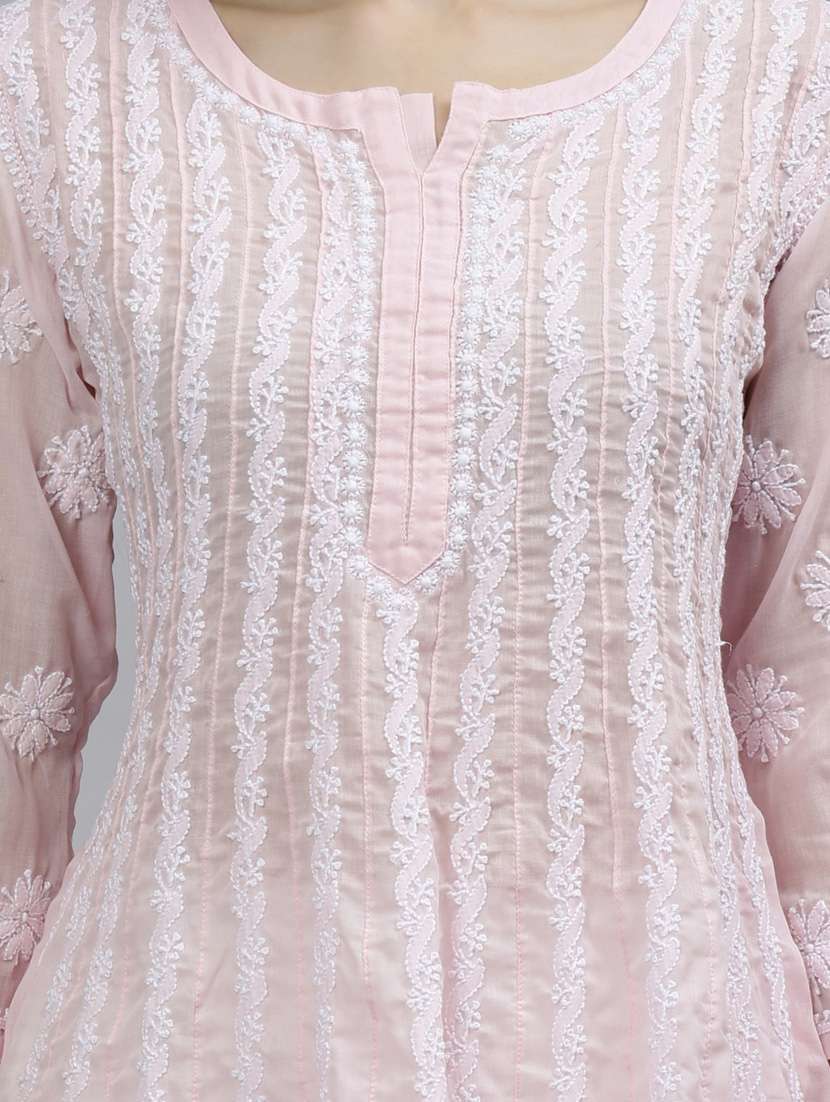 women three quarter sleeve anarkali kurta - 20957613 -  Standard Image - 5