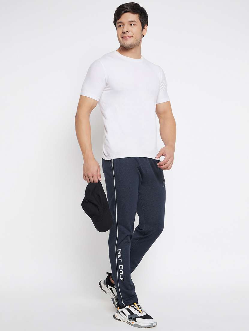 men placement print full length track pant - 20957933 -  Standard Image - 3