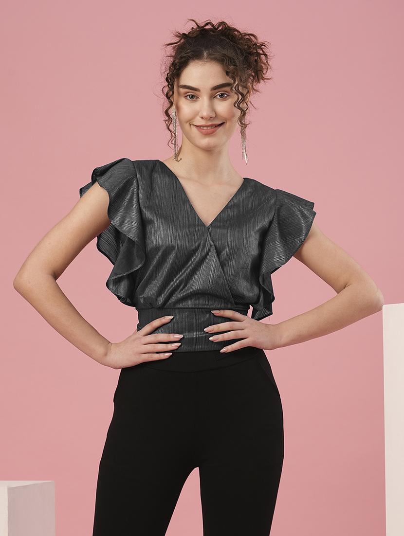 green polyester regular top - 20958620 -  Zoom Image - 0