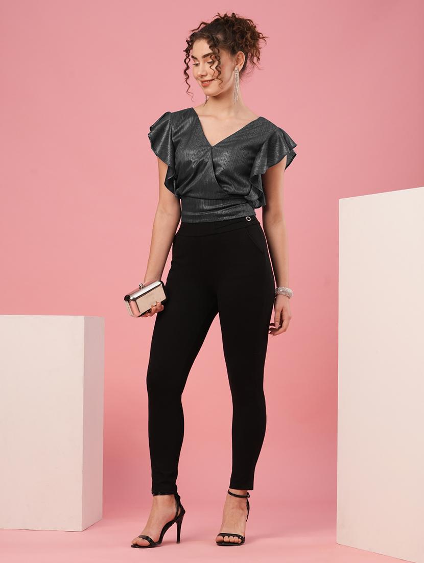 green polyester regular top - 20958620 - Standard Image - 3