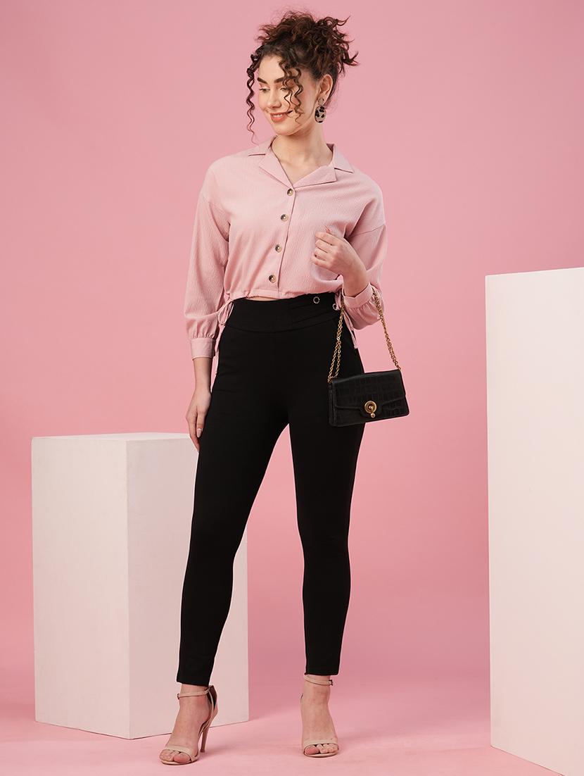 pink polyester regular top - 20958632 - Standard Image - 3