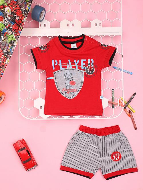 kids cotton shorts twin set - 20958729 - Standard Image - 0