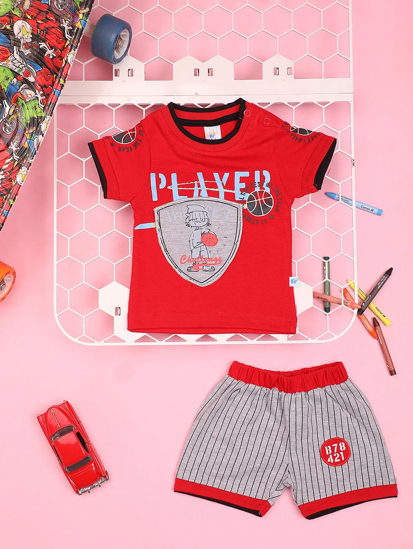 kids cotton shorts twin set - 20958729 - Zoom Image - 0