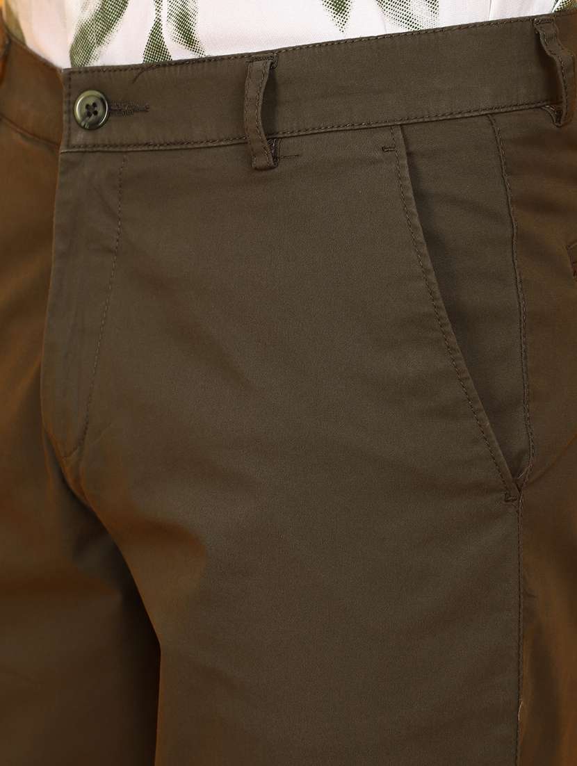 men solid full length chinos  - 20958748 -  Standard Image - 5