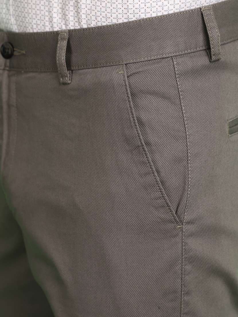 men solid full length chinos  - 20958749 -  Standard Image - 5
