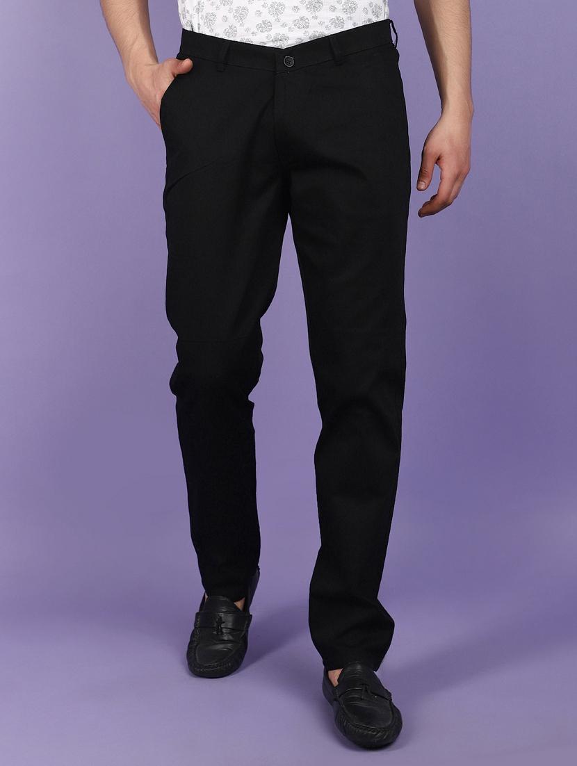 men solid full length chinos  - 20958763 -  Zoom Image - 0