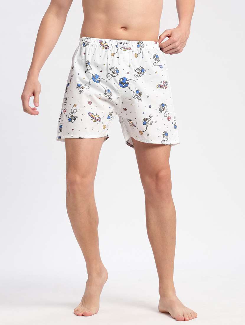 men white printed boxer