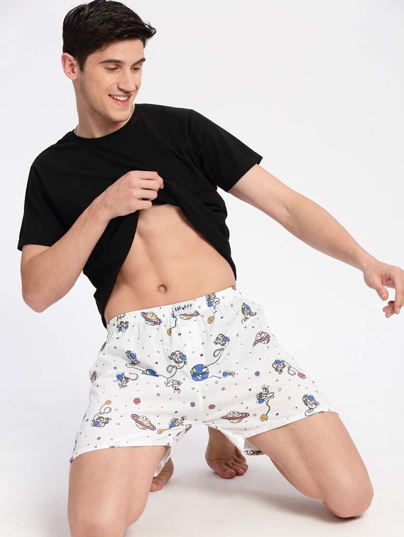 men white printed boxer - 20960514 -  Standard Image - 3