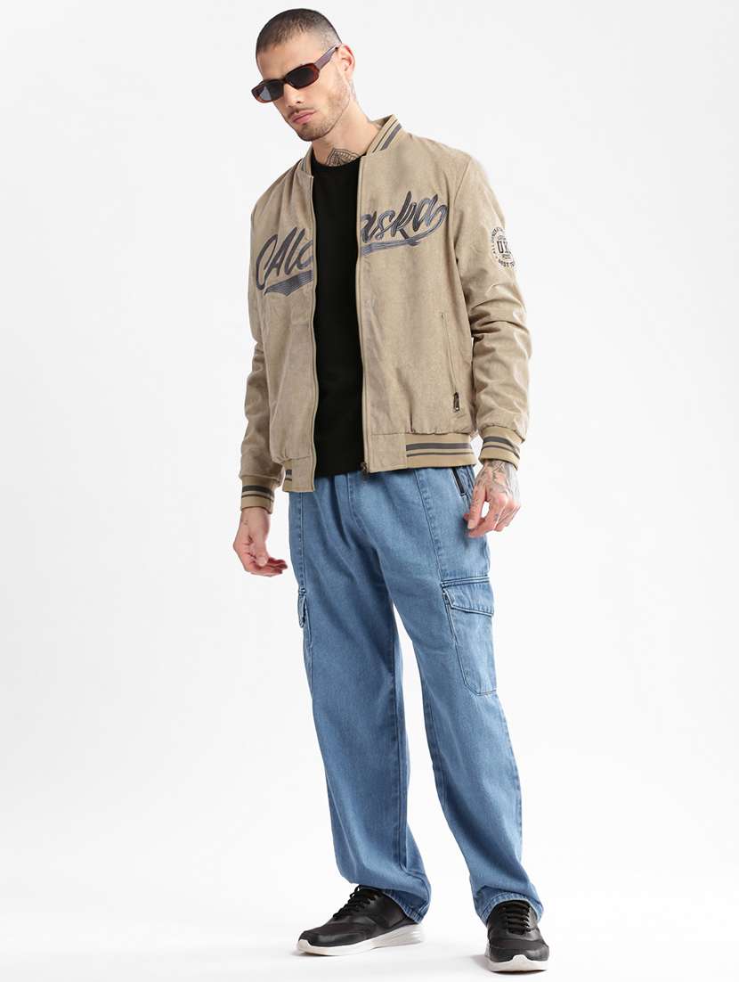 men long sleeve self-designed casual jacket - 20960556 -  Standard Image - 3