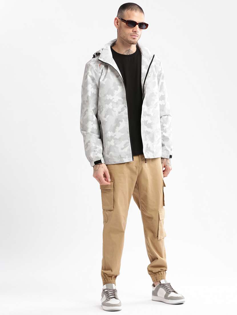 men long sleeve camouflage casual jacket - 20960574 -  Standard Image - 3