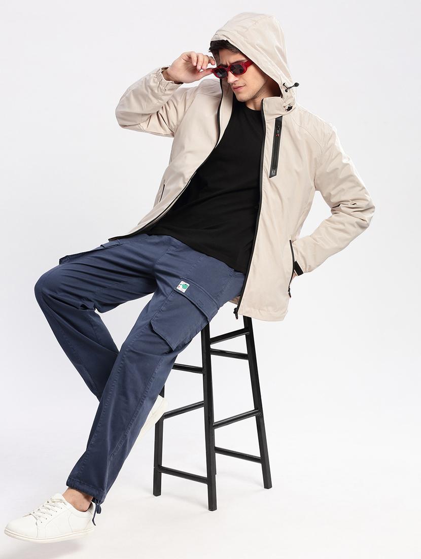 men long sleeved solid casual jacket - 20960579 - Standard Image - 5
