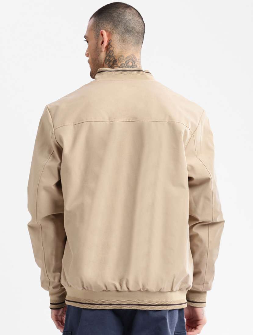 solid grey detailed casual reversible jacket - 20960594 - Standard Image - 5