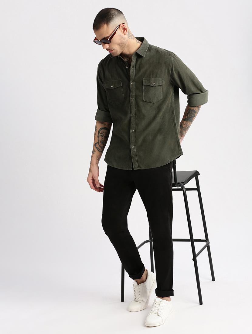 men collared long sleeve casual shirt - 20960727 - Standard Image - 3