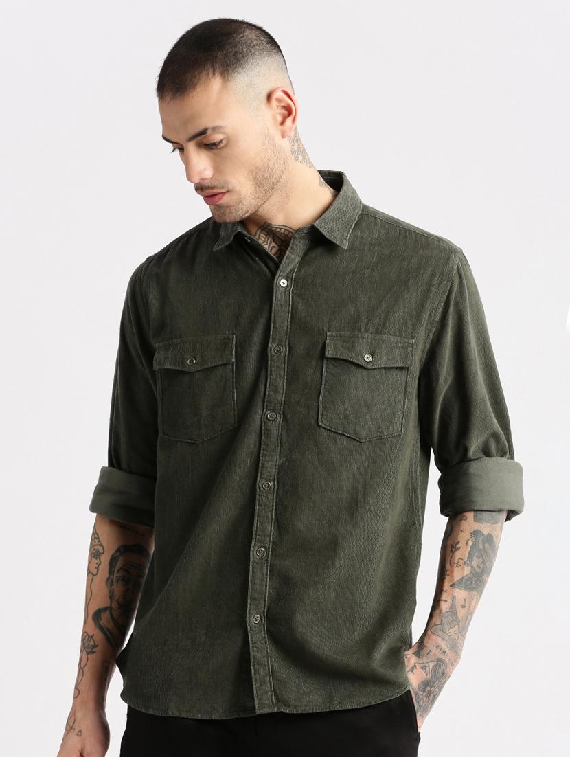 men collared long sleeve casual shirt - 20960727 - Standard Image - 5