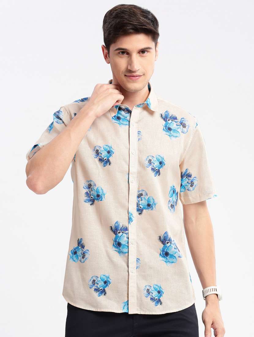 men collared short sleeve casual shirt - 20960739 -  Standard Image - 5