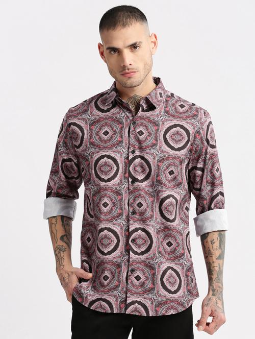 men collared long sleeve casual shirt - 20960756 -  Standard Image - 0