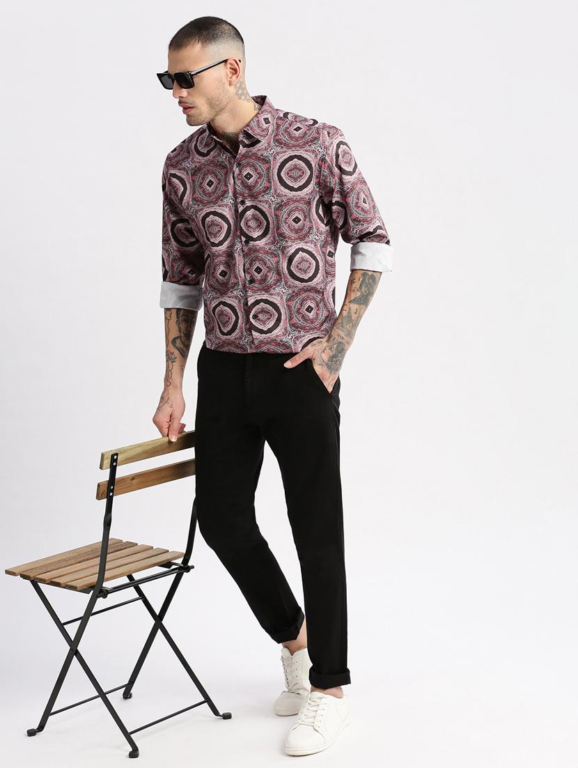 men collared long sleeve casual shirt - 20960756 - Standard Image - 3