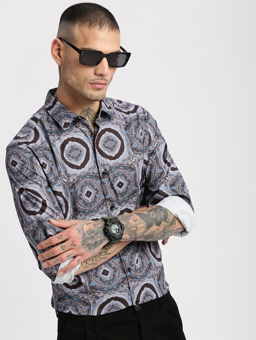men collared long sleeve casual shirt - 20960758 - Standard Image - 5