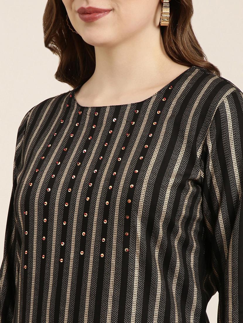 women three quarter sleeve straight kurta - 20960909 - Standard Image - 5