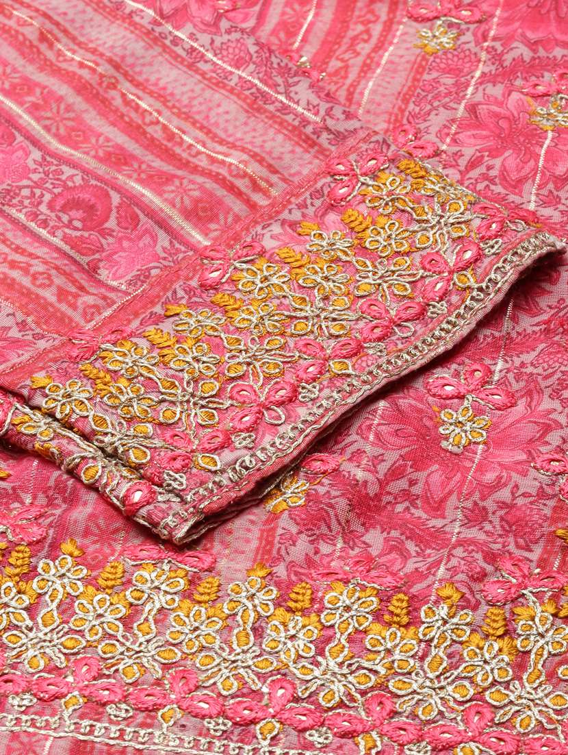 women floral round neck kurta pant set with dupatta - 20961092 -  Standard Image - 8