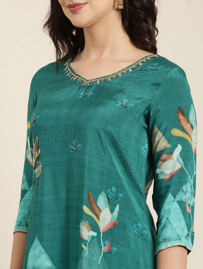 women floral kurta salwar set with dupatta - 20961107 -  Standard Image - 5