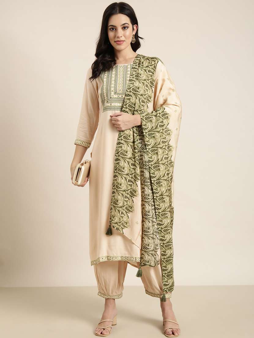 women embroidered kurta salwar set with dupatta - 20961142 -  Standard Image - 3