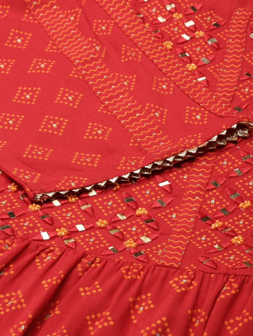 women printed round neck kurta pant set with dupatta - 20961144 - Standard Image - 8
