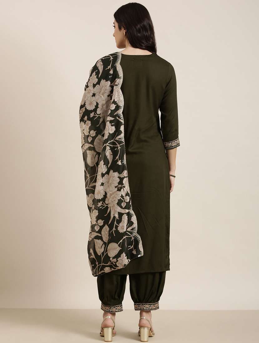 women embroidered kurta salwar set with dupatta - 20961150 -  Standard Image - 3