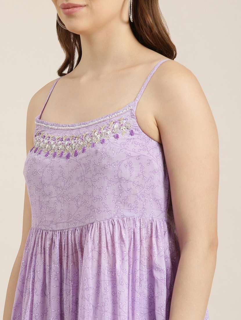 women floral kurta sharara set with dupatta - 20961163 -  Standard Image - 5