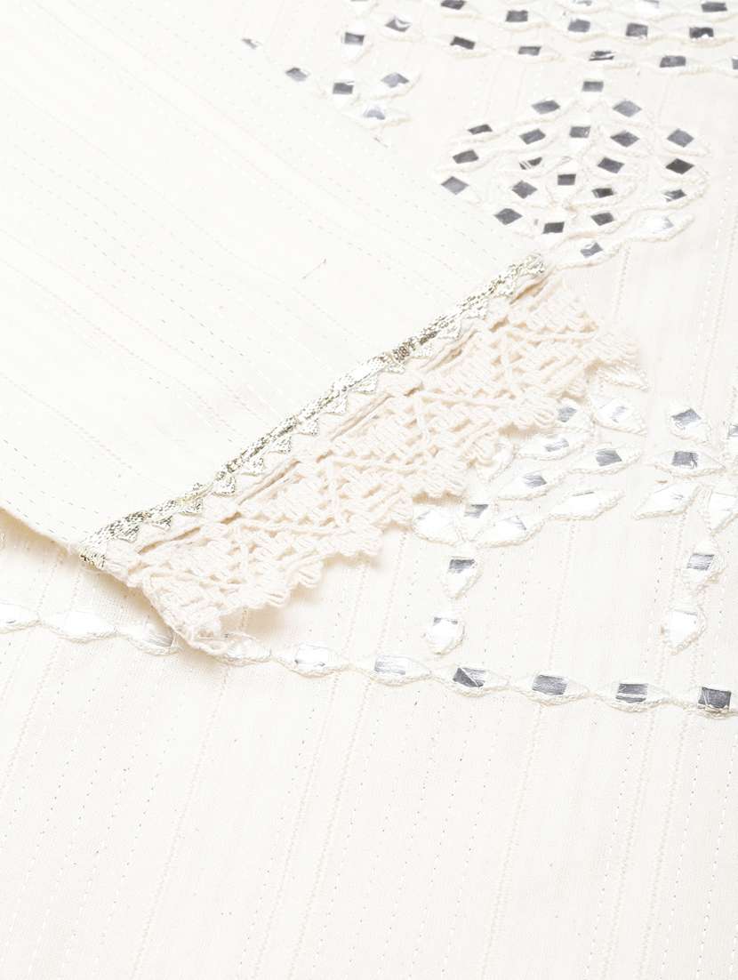 women mirror work kurta pant set with dupatta - 20961195 -  Standard Image - 8