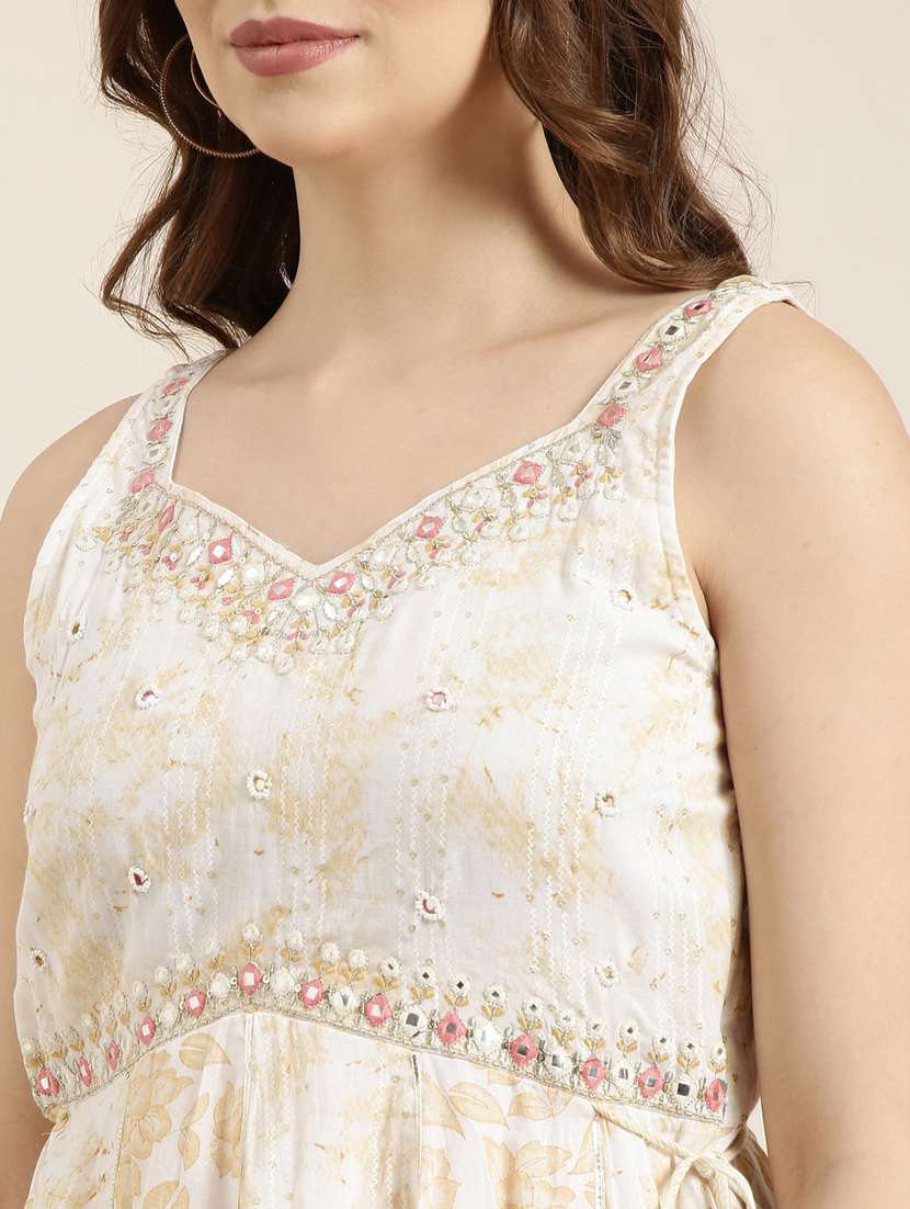 women printed kurta sharara set with dupatta - 20961207 -  Standard Image - 5