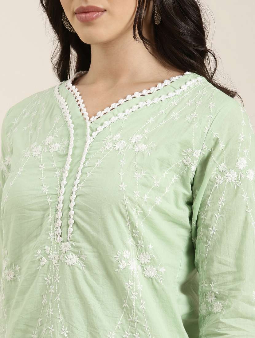 women embroidered kurta pant set with dupatta - 20961214 -  Standard Image - 5