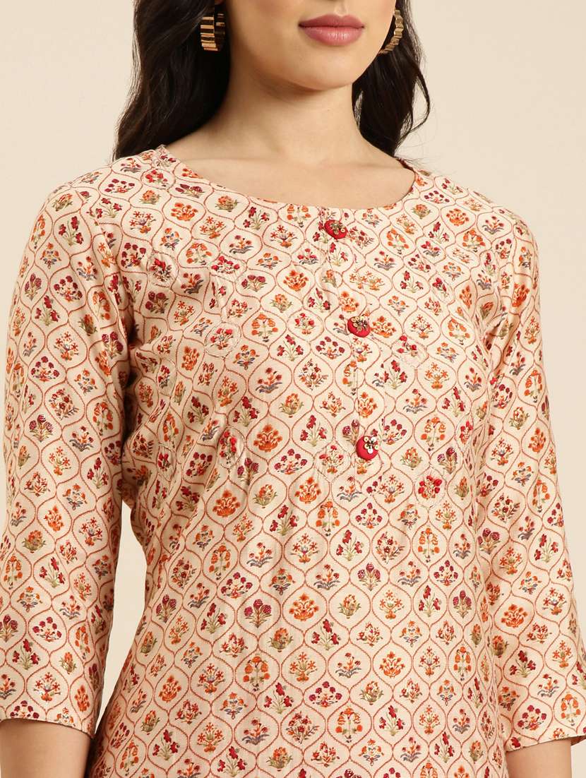 women floral printed kurta pant set with dupatta - 20961215 -  Standard Image - 5