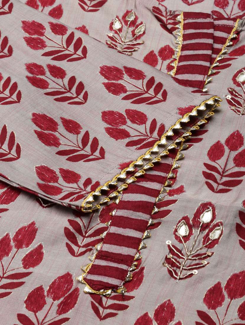 women printed kurta pant set with dupatta - 20961222 -  Standard Image - 8