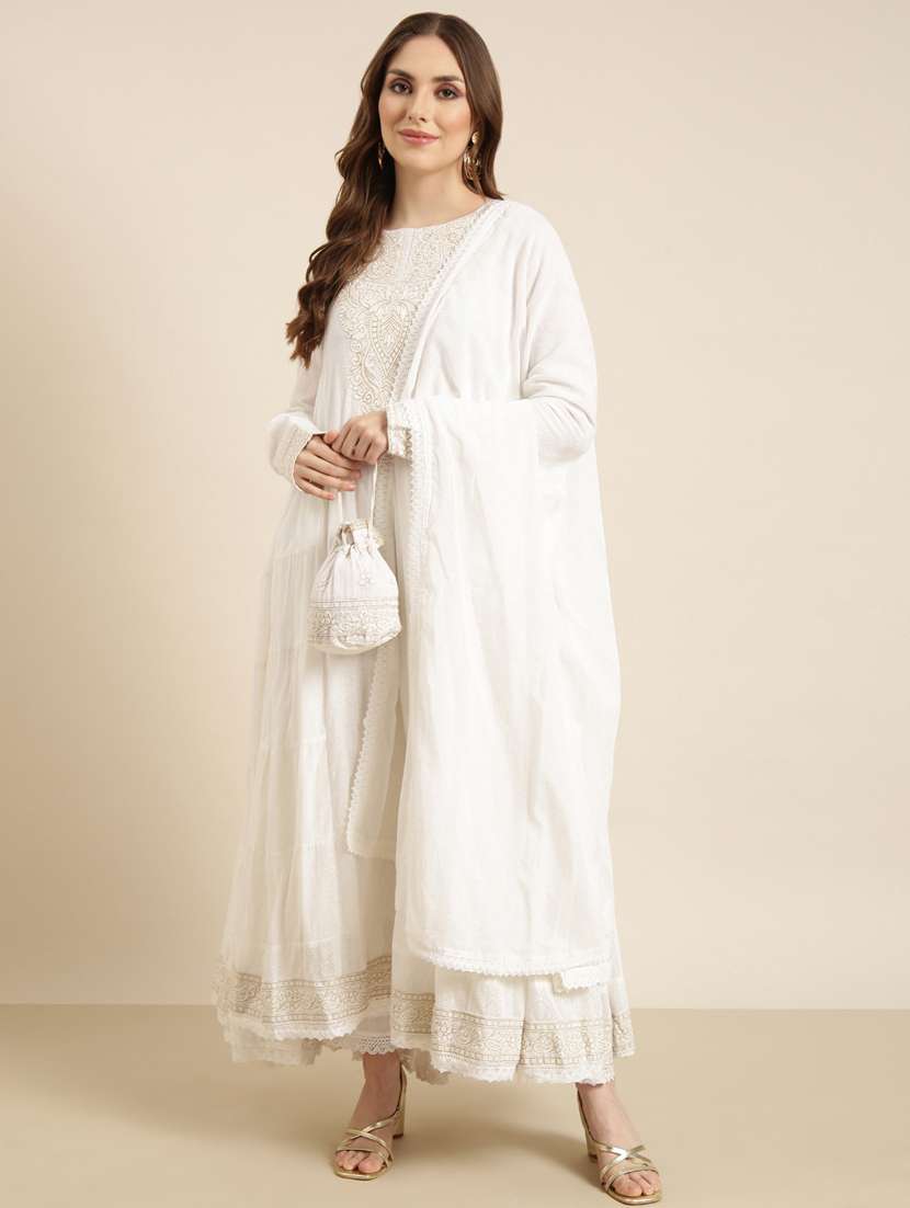 women embroidered kurta pant set with dupatta - 20961229 -  Standard Image - 3