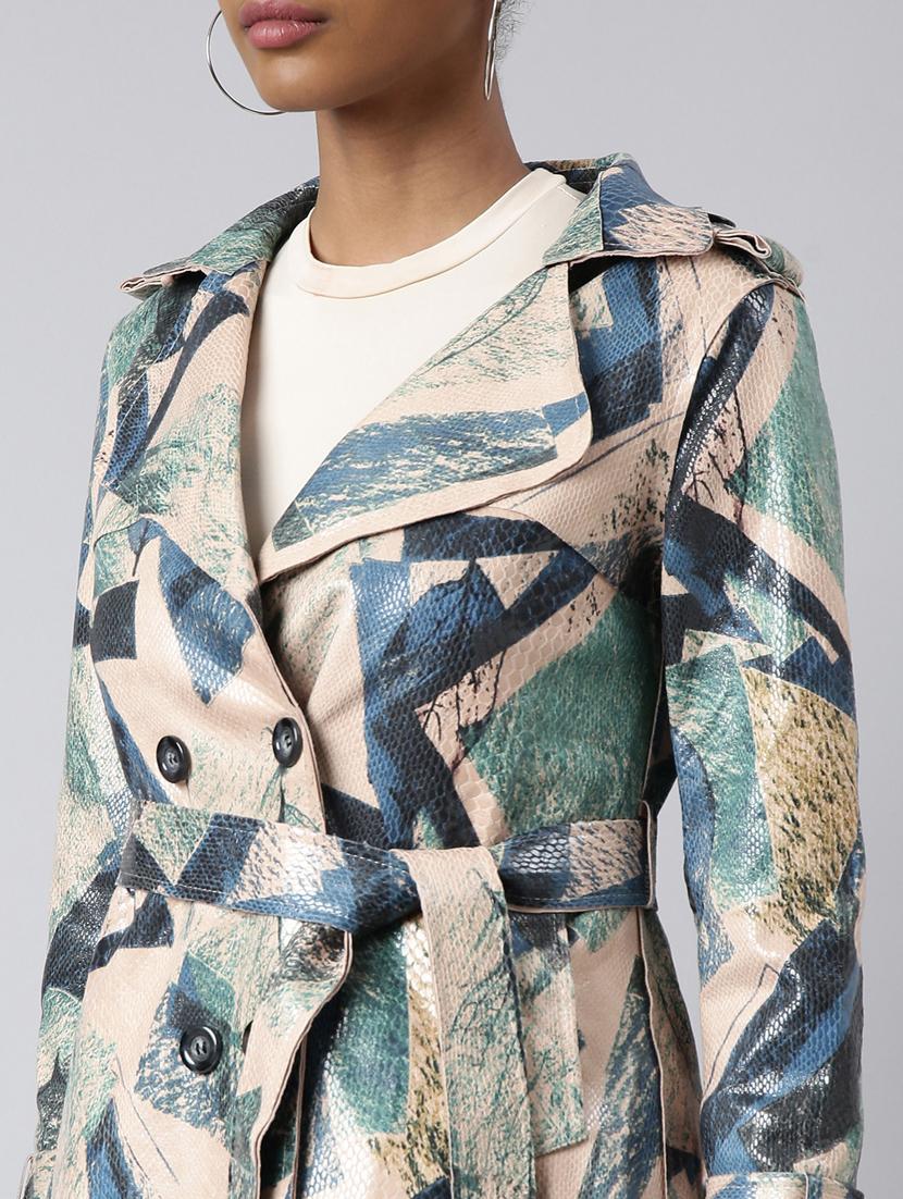 women multicolored printed regular jacket - 20961263 - Standard Image - 5