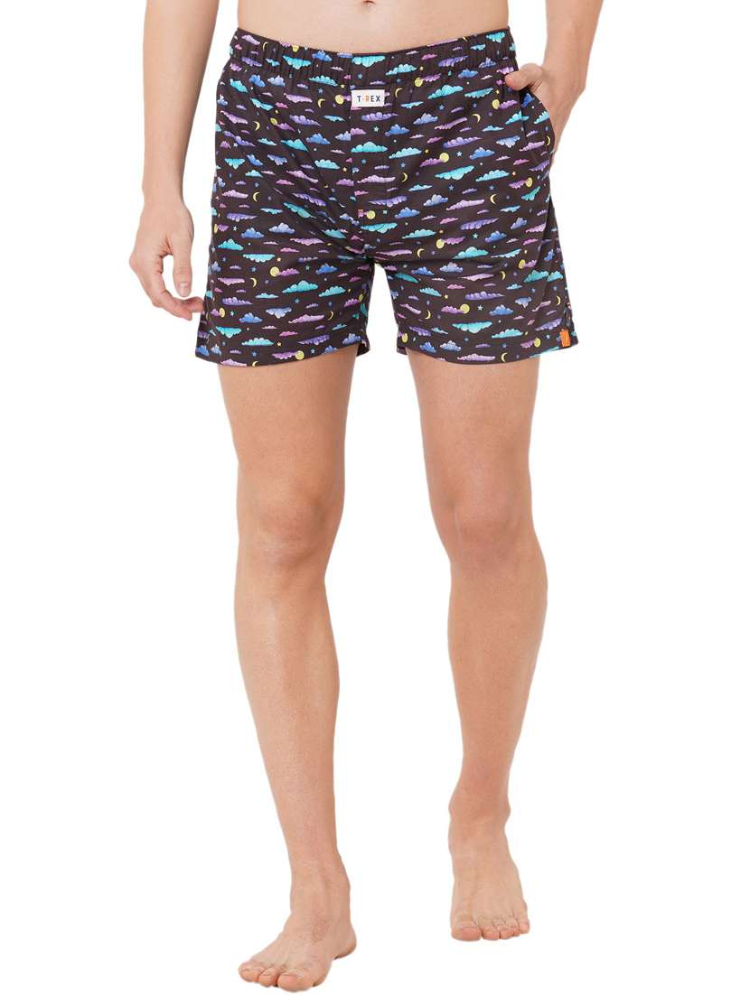 men mid rise cotton boxers