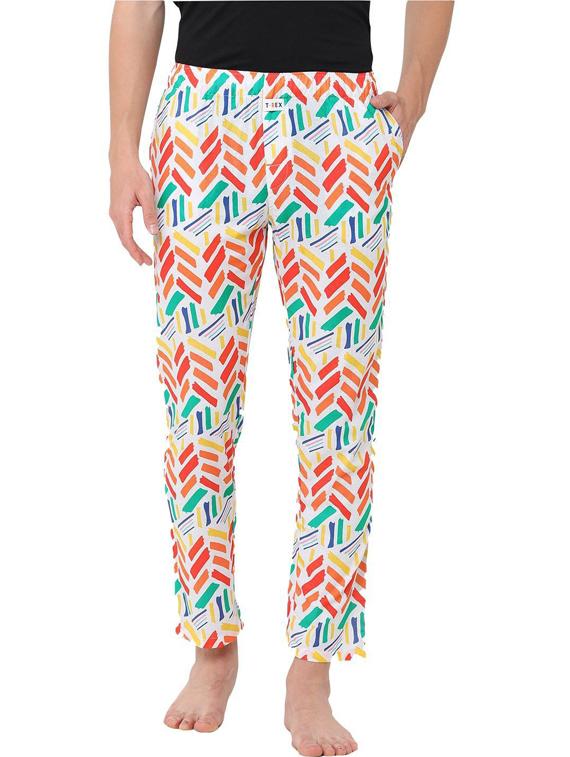 men mid rise cotton pyjama