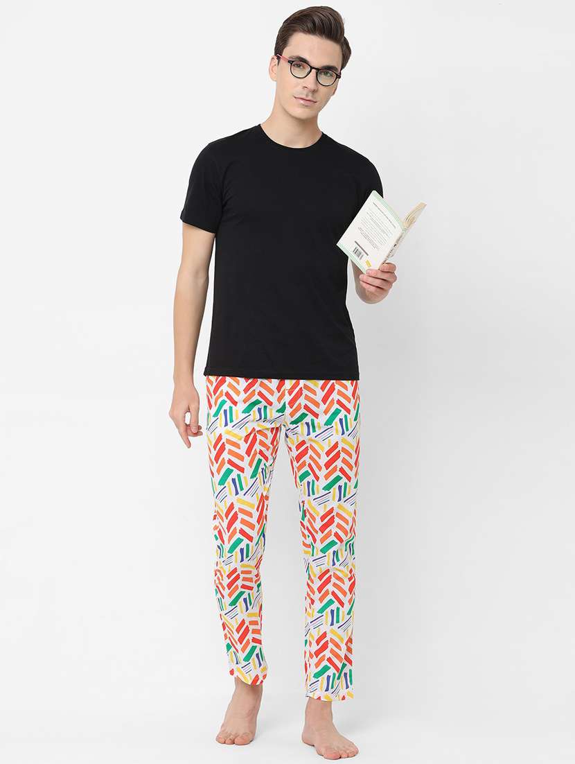 men mid rise cotton pyjama - 20961665 - Standard Image - 3