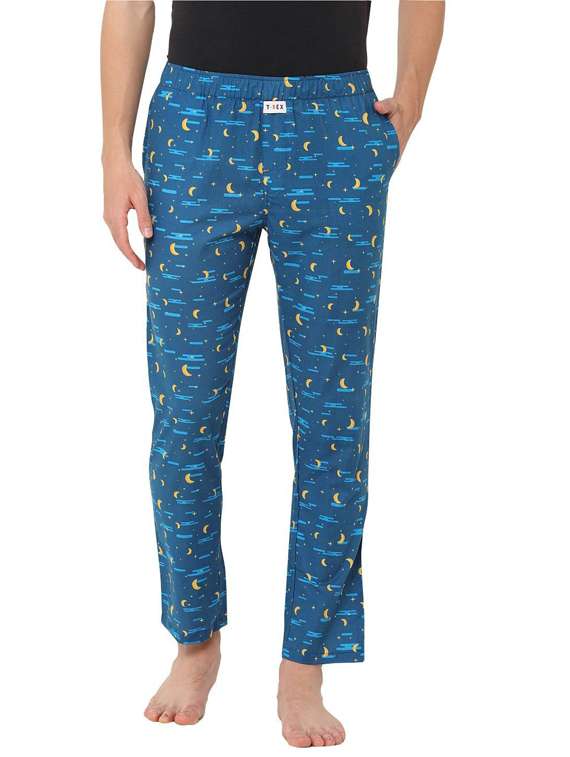 men mid rise cotton pyjama