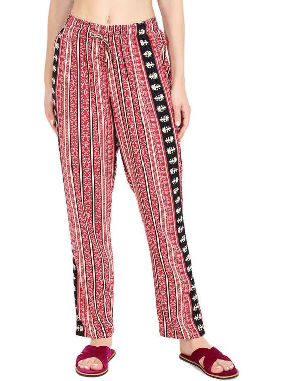 women red printed detailed pyjama - 20961694 - Zoom Image - 0