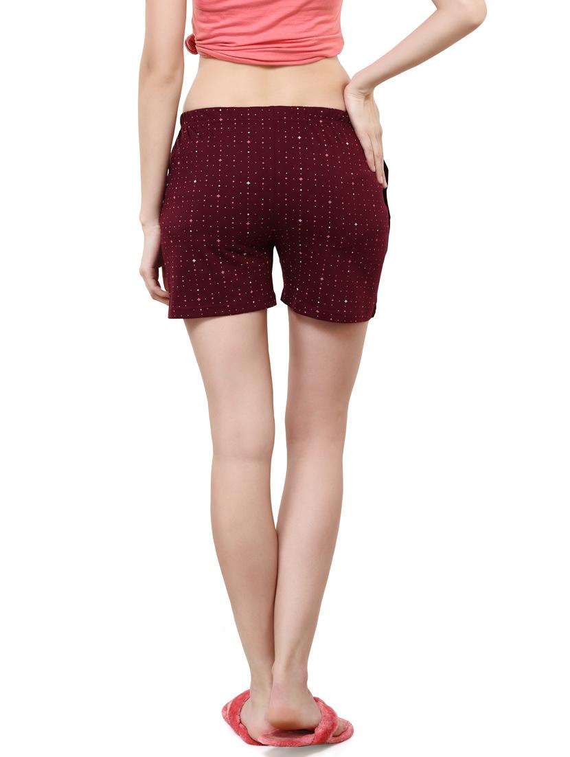 women mid rise printed regular shorts - 20961764 - Standard Image - 3
